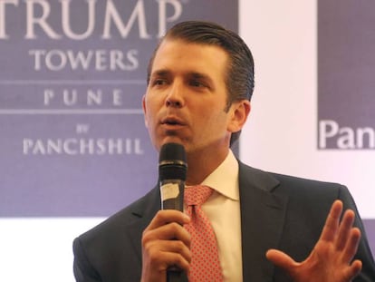 Donald Trump Jr., este mi&eacute;rcoles en la India.