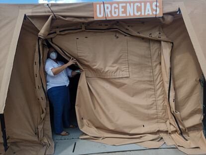 A un año, Providencia sigue con hospital de campaña