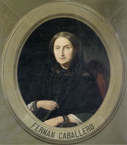 Verdadero retrato de Cecilia Böhl de Faber hecho por Madrazo (copia de la Universidad de Sevilla).
