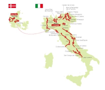 Recorrido del Giro 2012