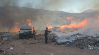 El incendio en el tiradero de Guanajuato, en 2023