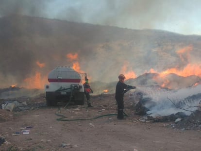 El incendio en el tiradero de Guanajuato, en 2023