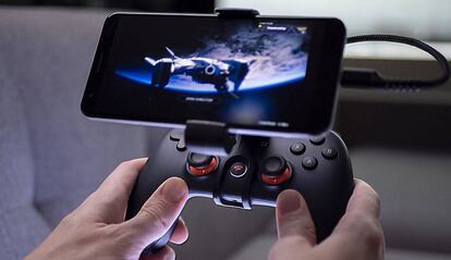 Stadia en un dispositivo con Android.