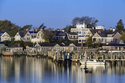 El puerto de Edgartown, en la isla Martha&rsquo;s Vineyard (Massachusetts). 