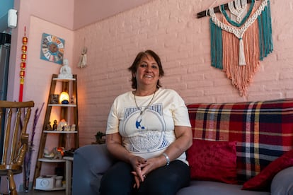 Patricia Ríos en su vivienda.