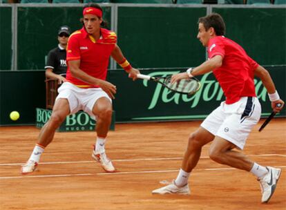 Feliciano y Robredo, durante el encuentro