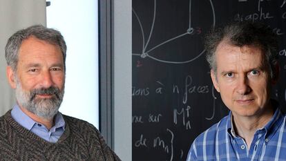 Los matemáticos Charles Fefferman (izquierda) y Jean-François Le Gall.