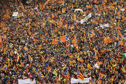 Ambiente de la manifestacin en Bruselas.