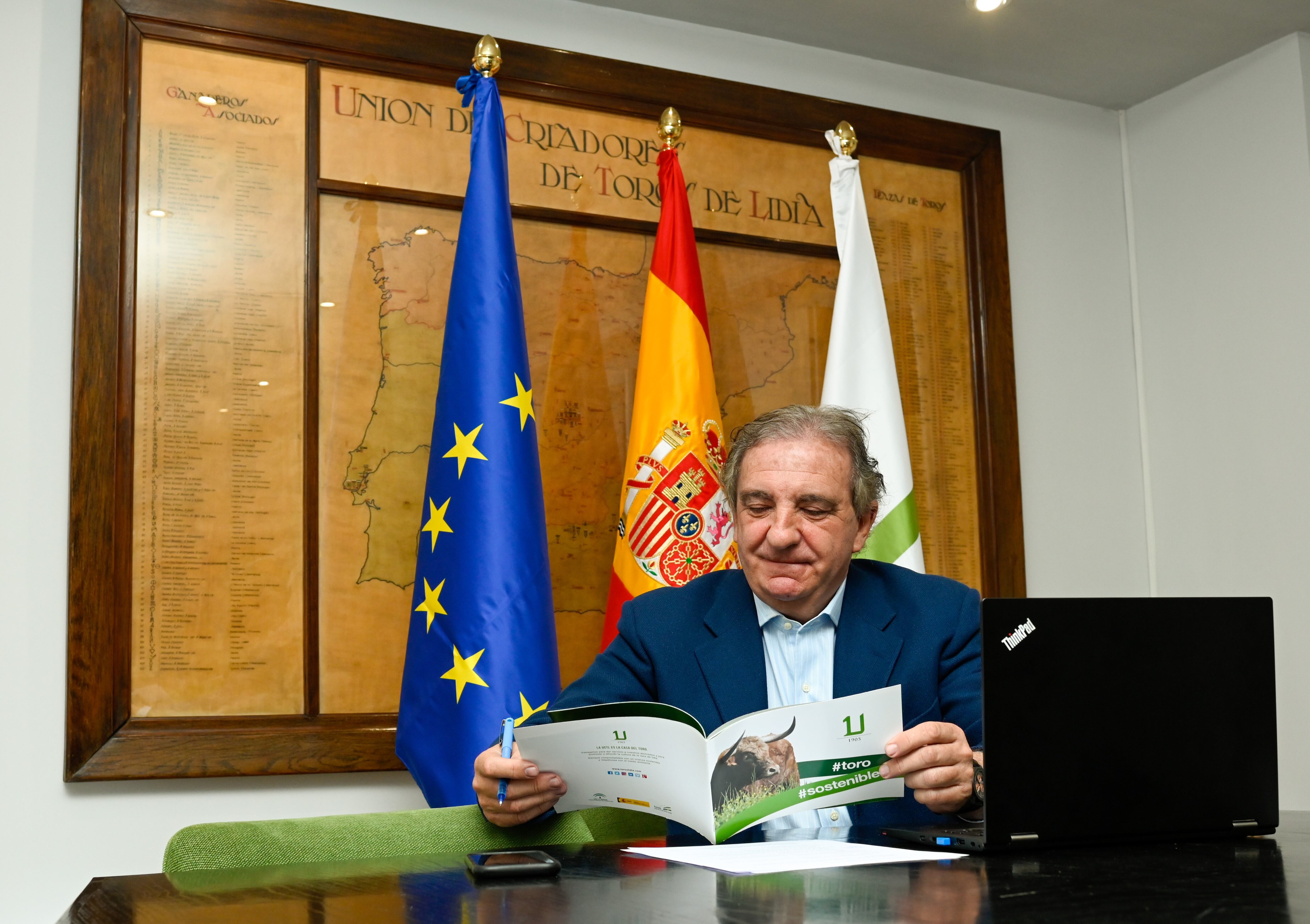 Antonio Bañuelos, presidente de la Real Unión de Criadores de Toros de Lidia (RUCTL).