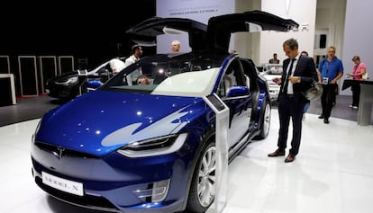 The seven-seater Tesla Model X.