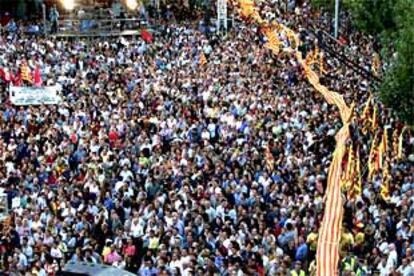 Imagen de la <i>senyera</i> de Sant Boi.
