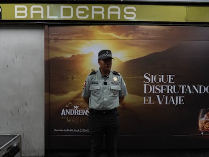 Elementos de la Guardia Nacional en la estación Balderas, el 11 de enero.