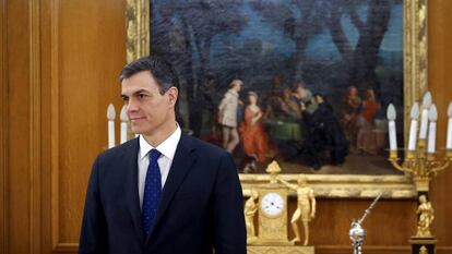El presidente del Gobierno, Pedro Sanchez, en la Zarzuela, el pasado 7 de junio.