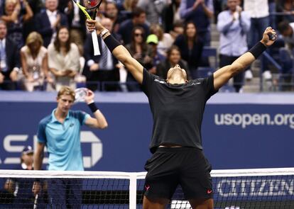 Rafael Nadal tras vencer a Kevin Anderson.