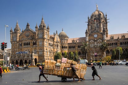 La estación de Mumbai.