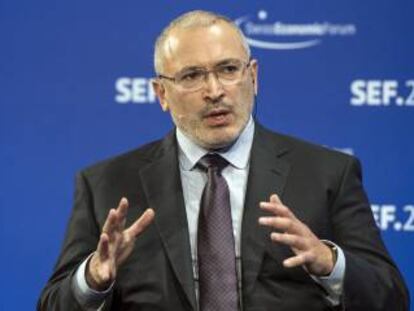 Imagen de archivo del expropietario de Yukos, Mijail Khodorkovsky.