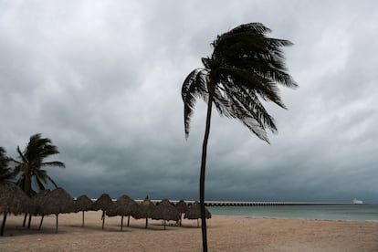 Nubes over Progreso Beach in Mexico on Monday. 