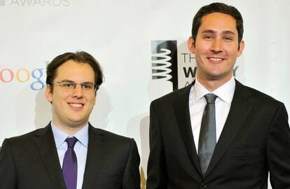 Los fundadores de Instagram Mike Krieger y Kevin Systrom