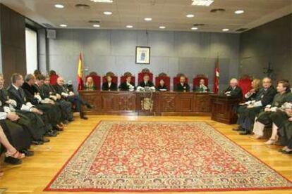 Imagen de la apertura del año judicial en Euskadi, celebrada en septiembre pasado en la Audiencia de Bilbao.