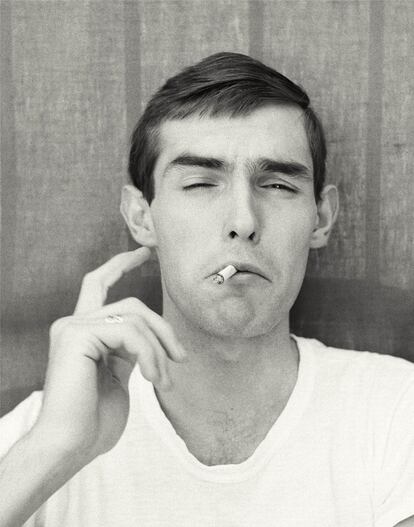 'Self-Portrait Smoking' (1958).