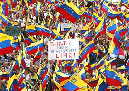 Una de las seis marchas que han desfilado por el centro de la capital.