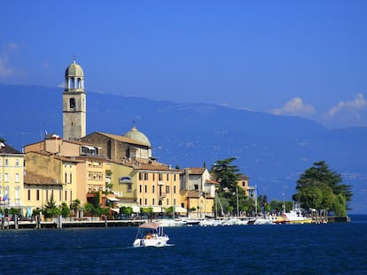 La ciudad italiana de Saló, a orillas del lago de Garda, en Lombardía.