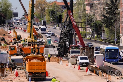 Arranque de las obras del futuro túnel de la A-5, el pasado abril.