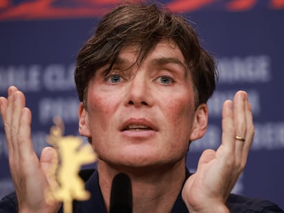 El actor irlandés Cillian Murphy, este jueves en la presentación de 'Small Things Like These' ante la prensa en la Berlinale.