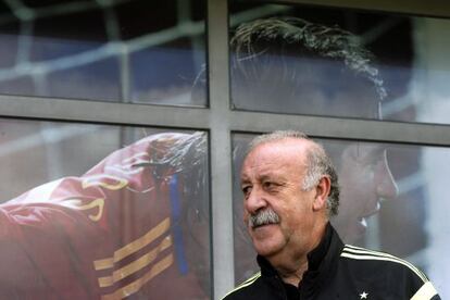 Del Bosque, en la Ciudad del Fútbol de Las Rozas.