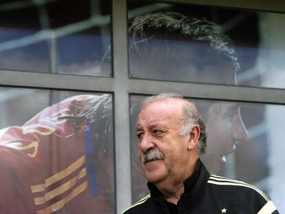 Del Bosque, en la Ciudad del F&uacute;tbol de Las Rozas.