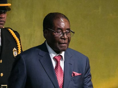 Robert Mugabe en la Asamblea General de la ONU, el pasado septiembre.