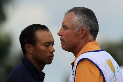 Tiger Woods y su antiguo 'caddie' Steve Williams.