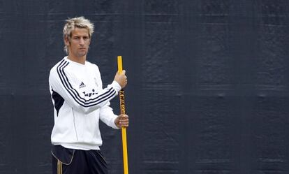 Coentr&atilde;o, en un entrenamiento del Real Madrid