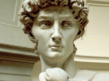 Detail of David by Michelangelo