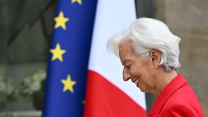 Christine Lagarde, presidenta del BCE, en París en julio.