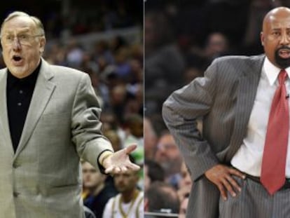 Rick Adelman y Mike Woodson.