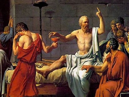 'La muerte de Sócrates', de Jacques-Louis David