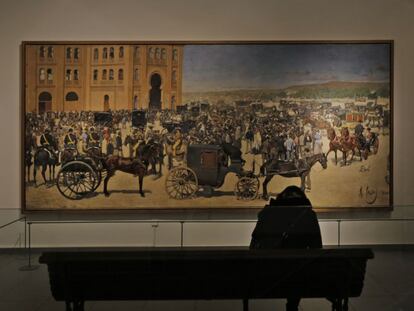 'Entrada a la plaça de toros de Madrid', que Ramon Casas va pintar amb 20 anys el 1886.