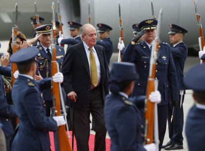 El rey Juan Carlos, en una visita a Colombia el pasado agosto.