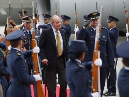 El rey Juan Carlos, en una visita a Colombia el pasado agosto.