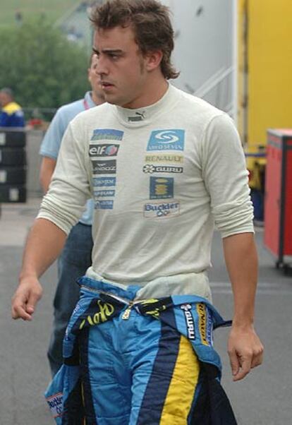 Alonso, ayer antes de conocer la sanción.