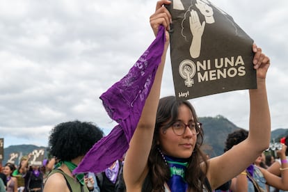 Marcha del Día Internacional de la Eliminación de las Violencias contra las Mujeres. Noviembre 25, 2023. Bogotá D.C., Colombia.