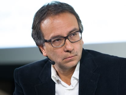 Francisco Camacho durante un evento corporativo en Londres, en 2016.