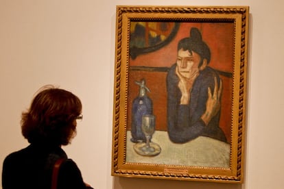 Una prostituta ante un vaso de absenta atrae las miradas en el piso superior de la exposición del Prado. Comparte sala con grandes joyas de Matisse, Gauguin, Soutine o Delaunay.