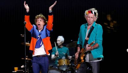 Els Rolling Stones, en un concert a Califòrnia el 2016.