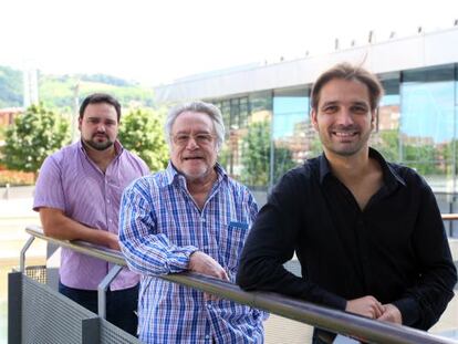 Sergio Escobar (izquierda), Enrique del Portal y Carlos Crooke. 