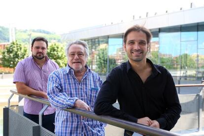 Sergio Escobar (izquierda), Enrique del Portal y Carlos Crooke.