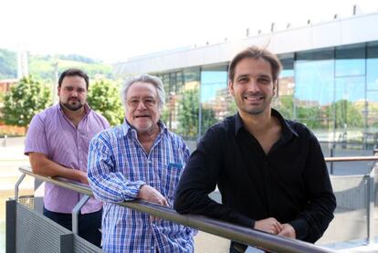 Sergio Escobar (izquierda), Enrique del Portal y Carlos Crooke. 