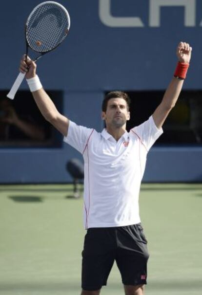 Djokovic, tras vencer en semifinales a Wawrinka.