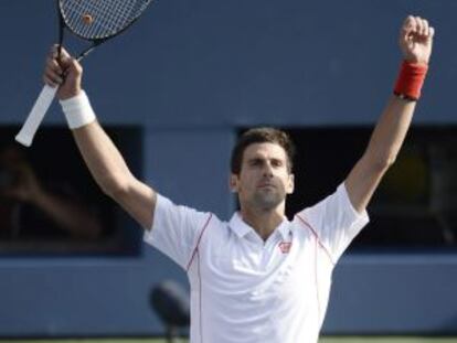 Djokovic, tras vencer en semifinales a Wawrinka.